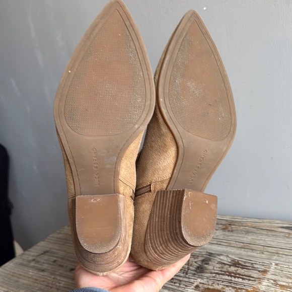 Tan Suede Ankle Boots - Picture 5 of 10
